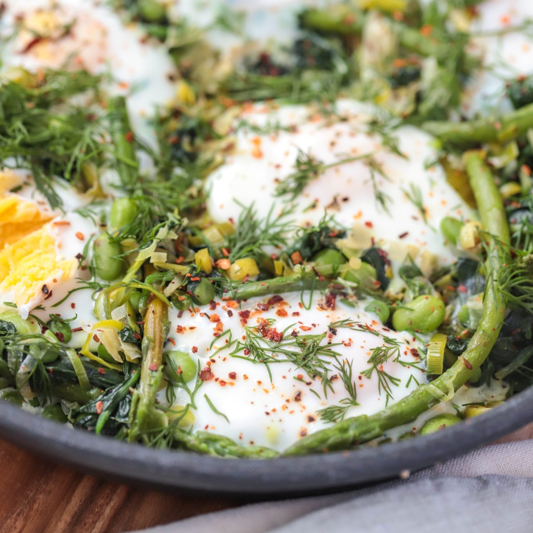 Spring Green Shakshuka Recipe