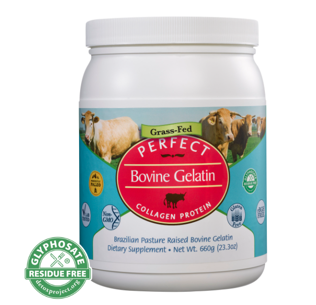 Perfect Bovine Gelatin - Collagen Protein Sourced Exclusively From Brazilian Pasture Raised (Grass Fed) Cows