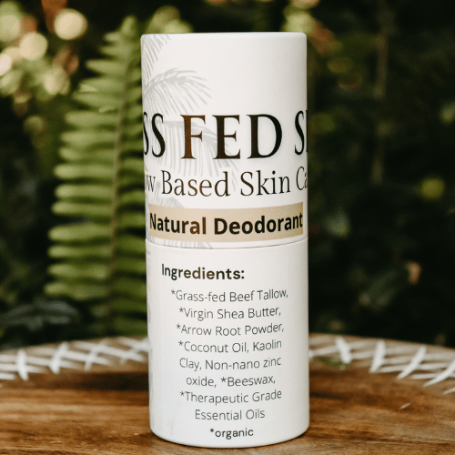 Grass Fed Skin Natural Deodorant Ingredients