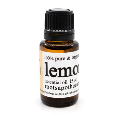 bottle of Lemon Essential Oil