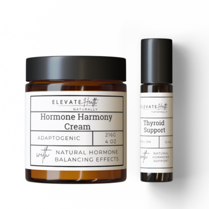 4 oz Hormone Harmony Cream and 10 ML Thyroid Support Roll On