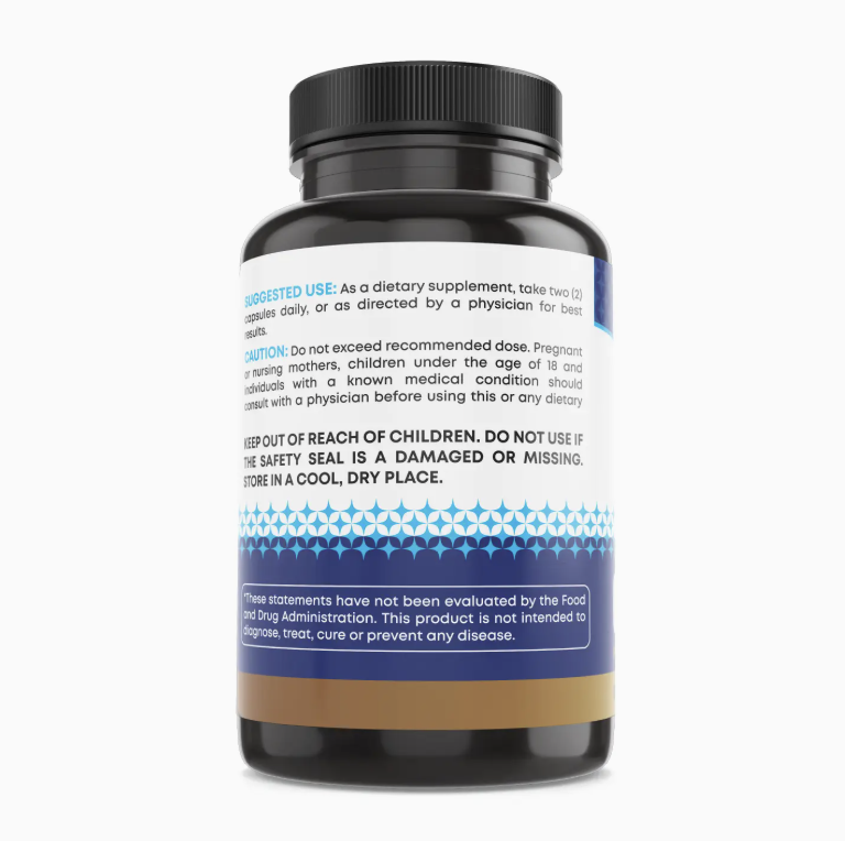Glutathione | Ancient Bliss suggested use label