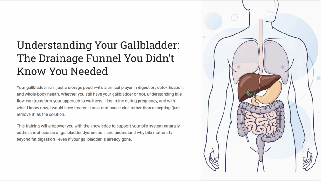 gallbladder drainage support