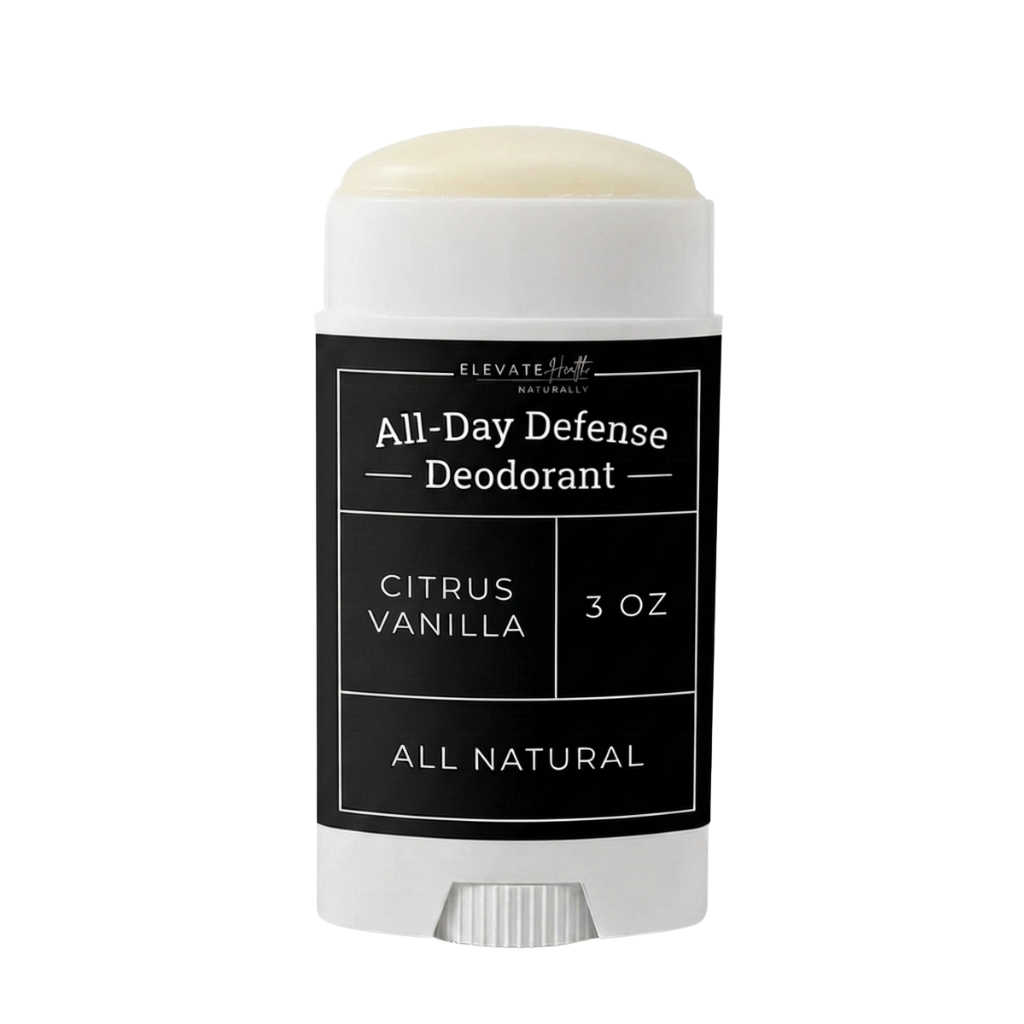 All Day Defense Deodorant Citrus Vanilla in a roll on stick with no cap