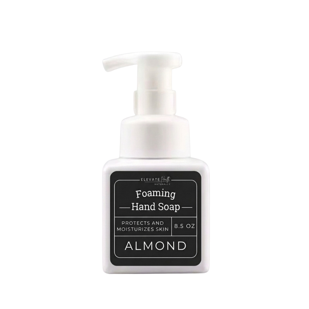 Foaming Hand Soap Almond in a 8.5oz foaming pump top bottle