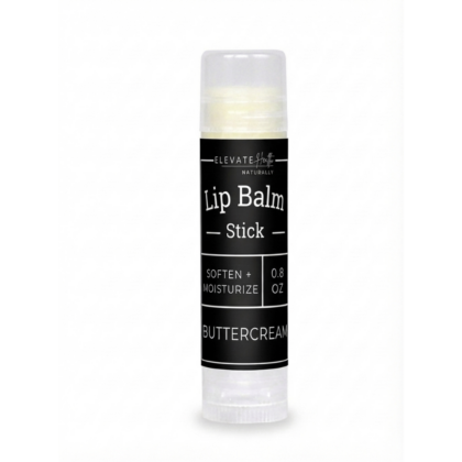 Lip Balm Buttercream in a stick showing product label