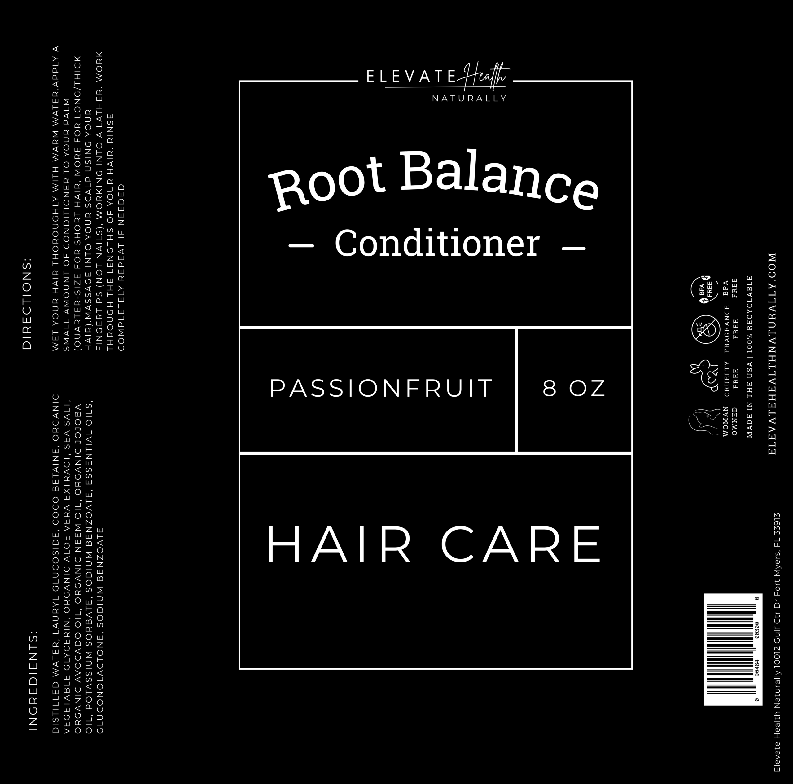 Root Balance Conditioner Passionfruit product label