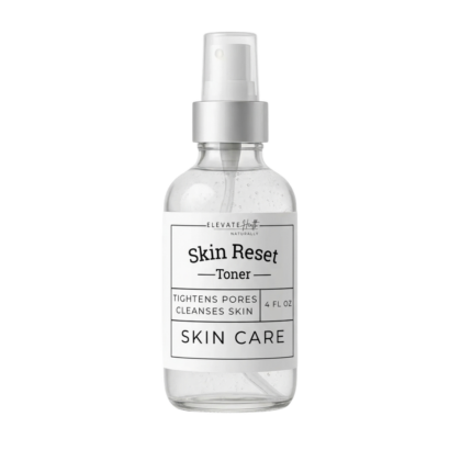 Skin Reset Toner in a 4oz spritz bottle showing product label