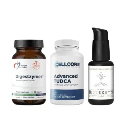 Gallbladder Support Kit including Digestzymes Advanced Tudca, Dr. Shade Bitters number nine